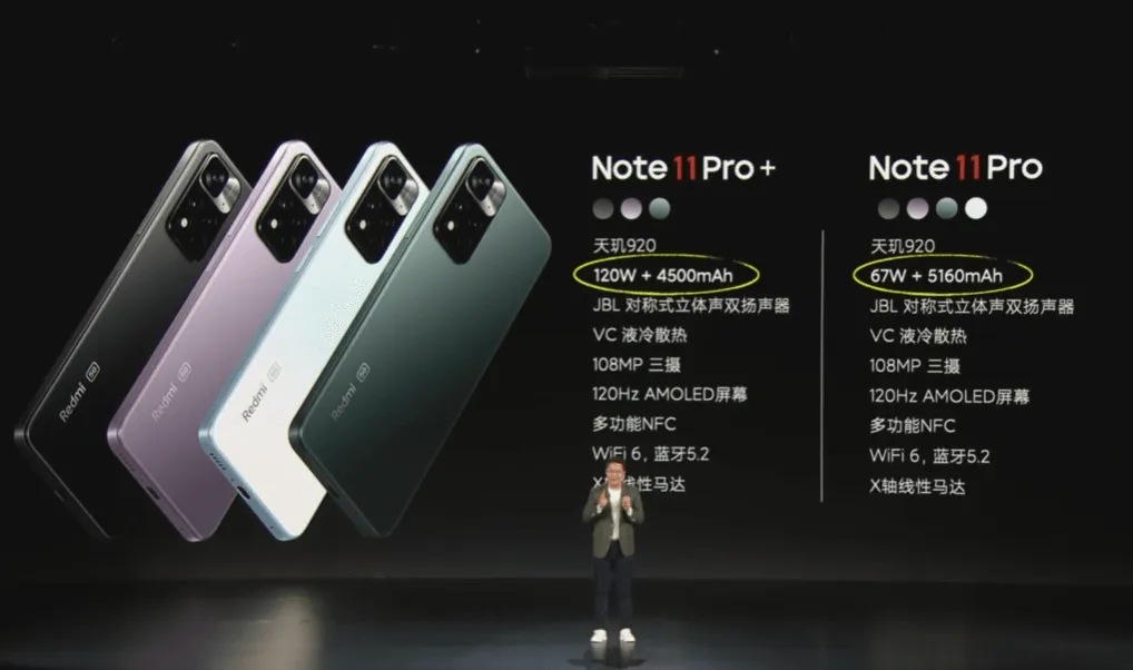 Nota Redmi 11 Pro和Redmi Note 11 Pro+有何不同