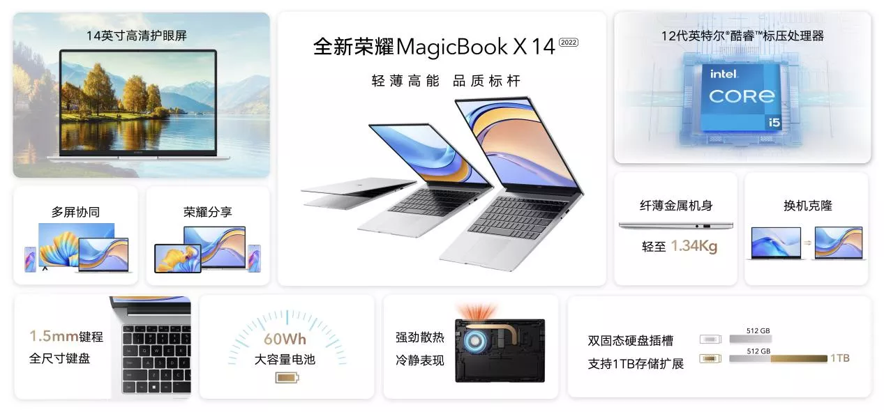 榮耀MagicBook X 14 2022