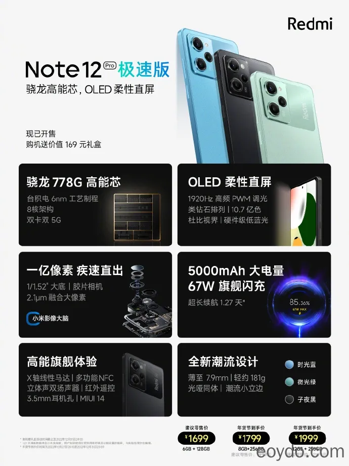 Redmi Note 12 Pro 極速版