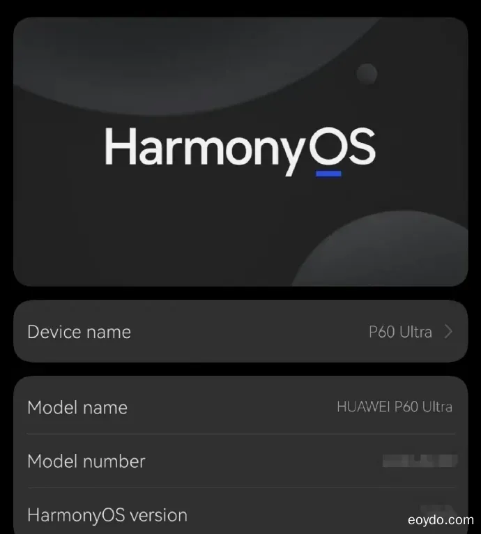 華為P60 Ultra / HarmonyOS 3.1